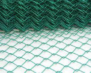 Plastic coated chain-link mesh